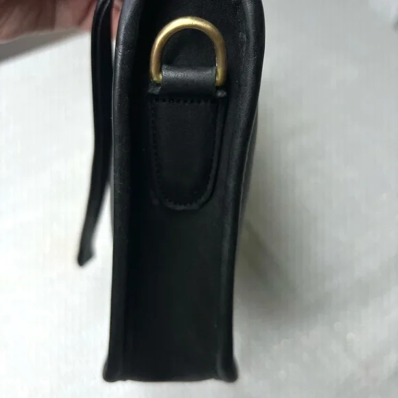 Coach Bonnie Cashin Black Zippered ClutchBag Leather 1970’s Rare EUC - Picture 4 of 13